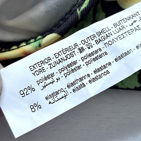 ZARA Black Floral Sleeveless Twist Halter Neck Bodysuit--M - Picture 15 of 16